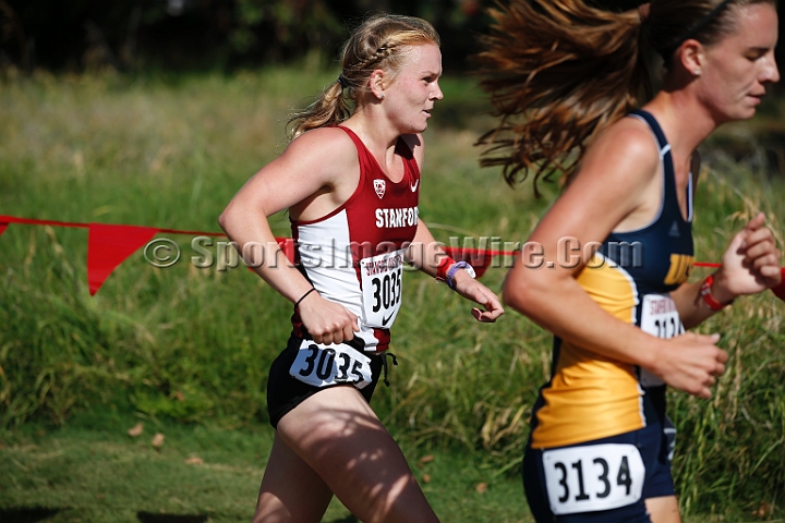 2014StanfordCollWomen-105.JPG - College race at the 2014 Stanford Cross Country Invitational, September 27, Stanford Golf Course, Stanford, California.